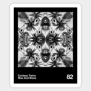 Cocteau Twins - Artwork 90's Design || Vintage Black & White Sticker